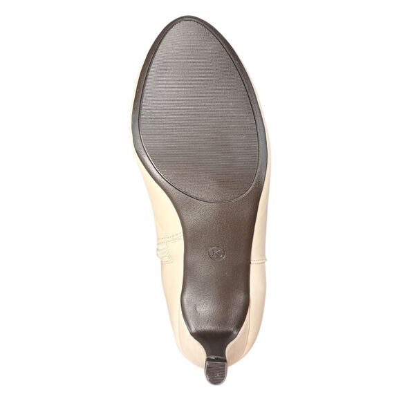 Karen Scott Womens Hanna Faux Leather Knee-High Boots | White | 8M Wide Calf - Picture 8 of 9